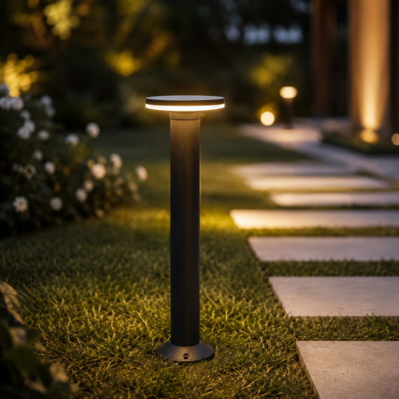 Stalp Ornamental cu LED De Gradina 12W, 3000k