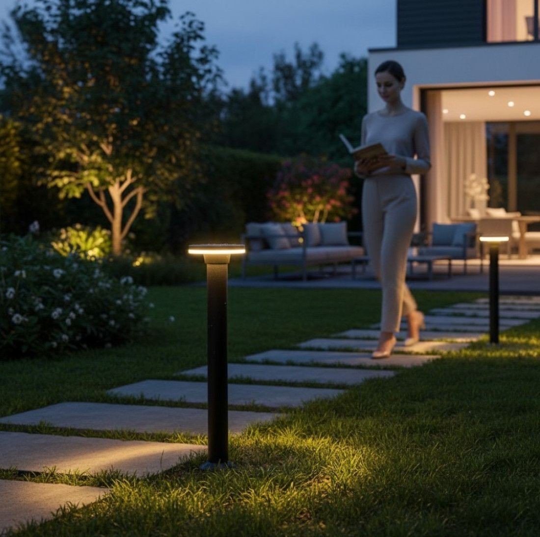 Stalp Ornamental cu LED De Gradina 12W, 3000k