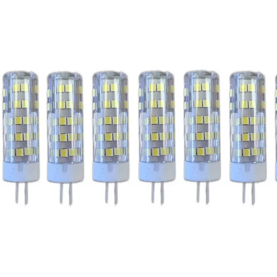 Set 10 X Becuri LED, G4, Lumina Rece, 6000K, 7W, 220V