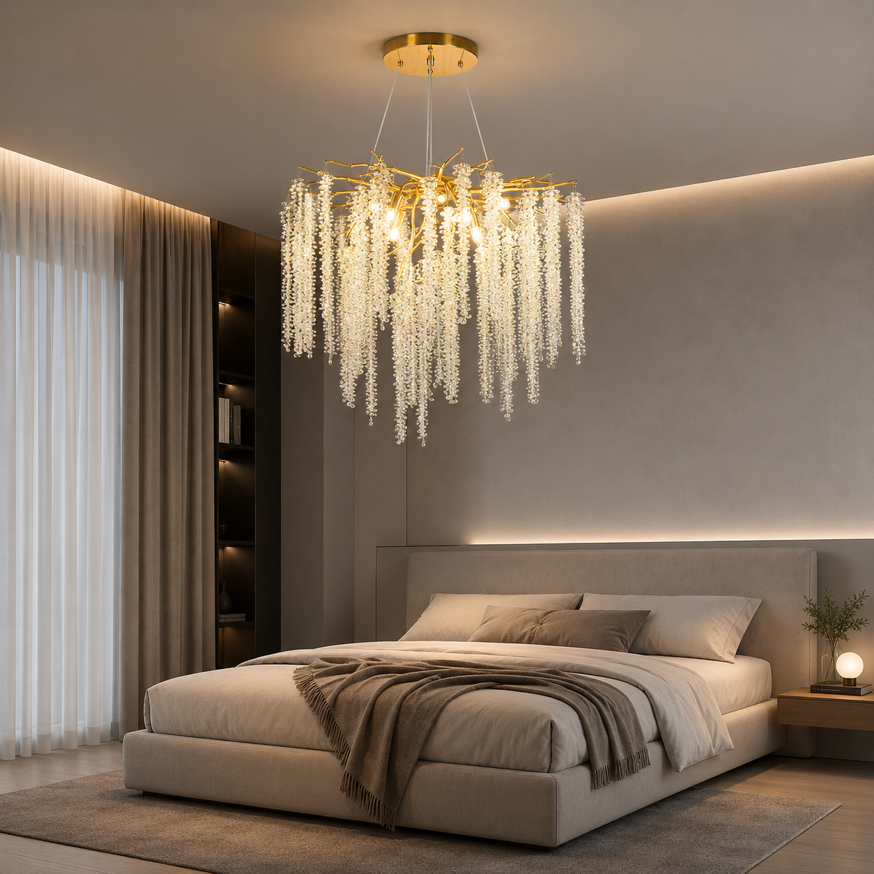 Candelabru Modern Luxury, 6 Surse Iluminat