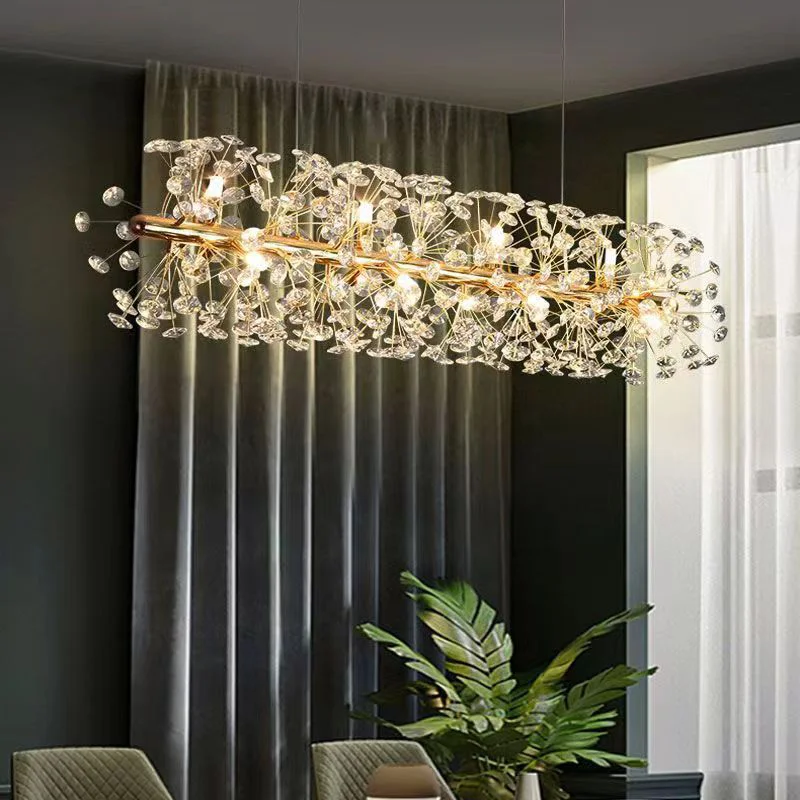 Candelabru, Model 3350/900*300, Textura Cristal, Metal, 9 X G9, Auriu