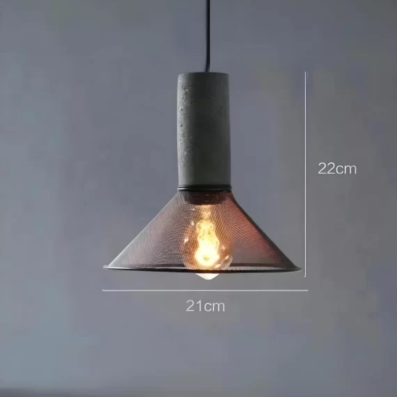 Pendul, Model 4857-1, 1 X E27, Cu Abajur, Inaltime Reglabila, Negru