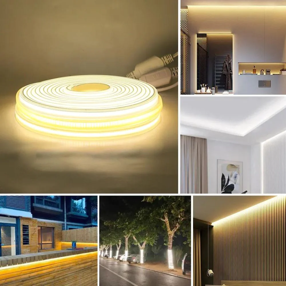 Banda LED COB, Flexibila, IP65, 280 LED/M, Lumina Neutra, 4000K, 8W/M, Pret/M, 220V