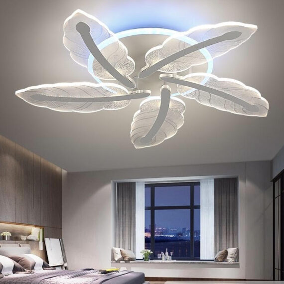 Lustra LED cu Telecomanda 96W lumina/rece/calda/neutra intensitate reglabila