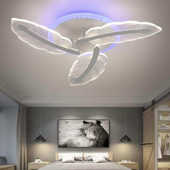 Lustra LED cu Telecomanda wifi 2.4G lumina/rece/calda/neutra intensitate reglabila