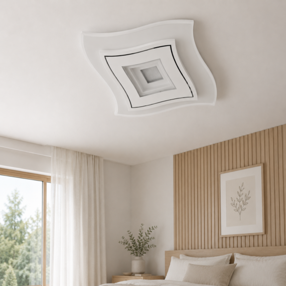 Plafoniera LED cu Telecomanda 32cm 3 Tipuri Iluminat 100w