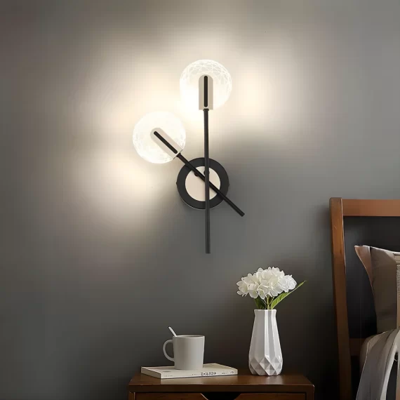 Aplica LED Interior, Lumina Neutra, 4W, Negru/Auriu