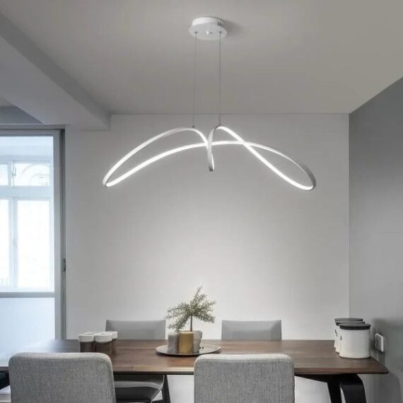 Lustra LED Lamon Telecomanda 108W lumina/rece/calda/neutra intensitate reglabila G3681 WT