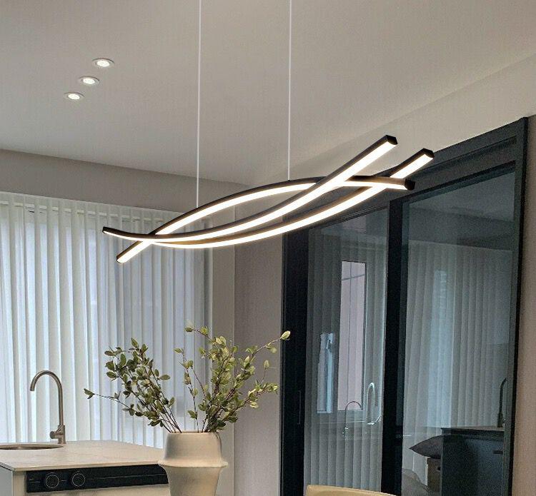 Lustra LED 80W OFFICE Suspendata Black Telecomanda
