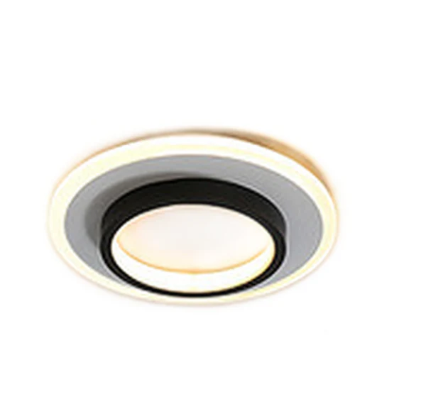 Lustra LED de Tavan, Alb-Negru 3 Tipuri de Iluminat, 44w