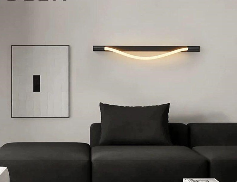 Aplica LED 100CM 18W Negru 3 Tipuri De Lumina
