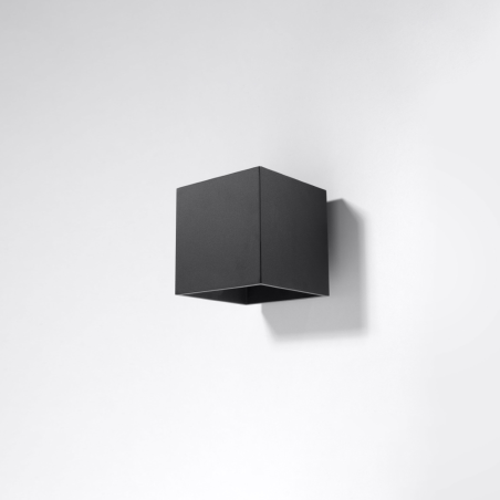 Aplica Perete 2x3W Cub Negru Lumina Reglabila