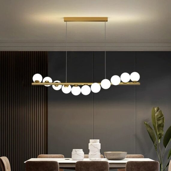 Lustra LED Gold Modern Nordic Lights 11 Ball