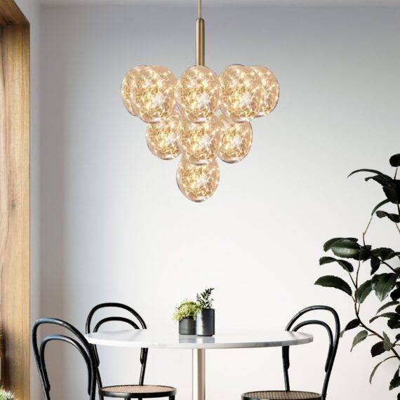 Lustră LED Grape 90W Auriu