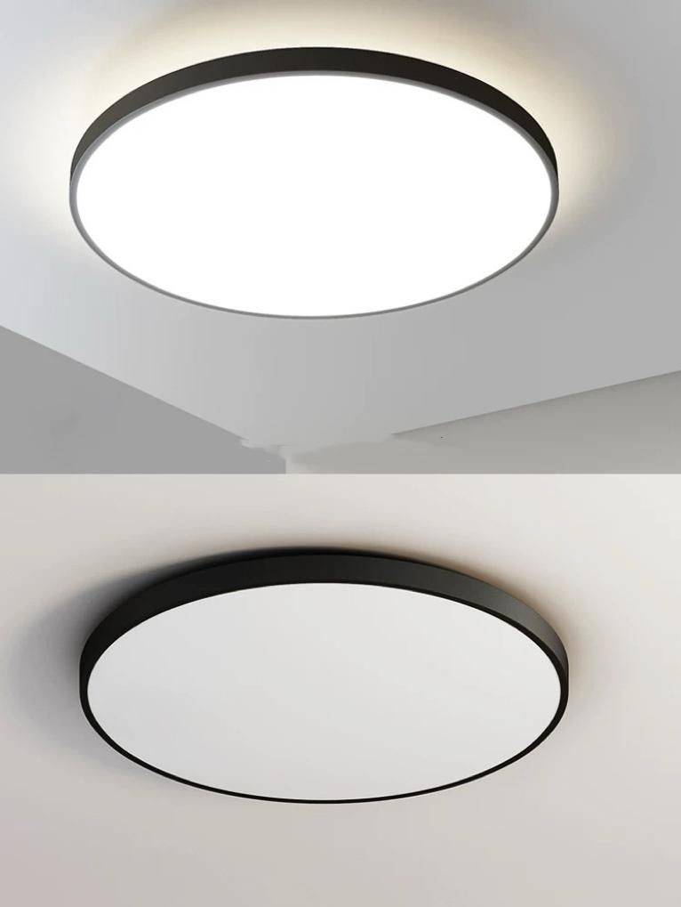 Plafoniera LED Ultra Slim Negru 40W IP44