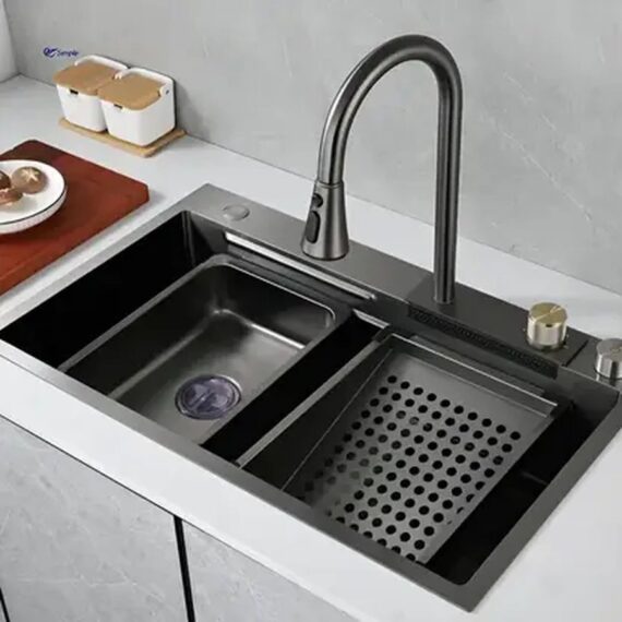 Chiuveta inox multifunctionala cu accesorii incluse XO 7546, 75x46x22 cm