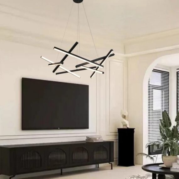 Lustra LED cu Telecomanda 76W lumina/rece/calda/neutra intensitate reglabila