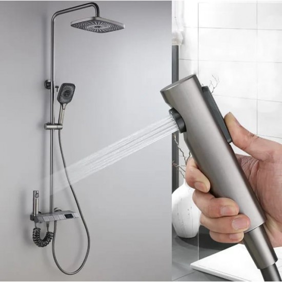 Coloana Dus ,Gri Mat,Afisaj Lcd Temperatura Apa, 05GRI