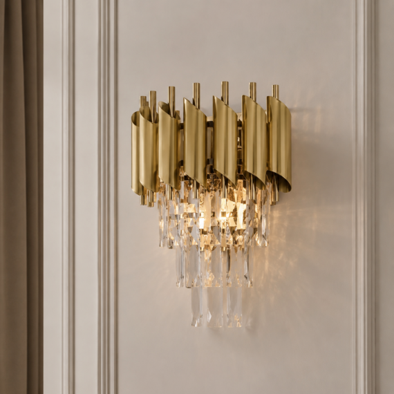 Aplica Cristal Aurie A' Coruna 3x E14