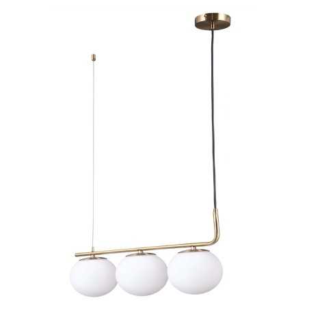 Lustra Suspendata cu Glob Alb Fasung E27 x 3