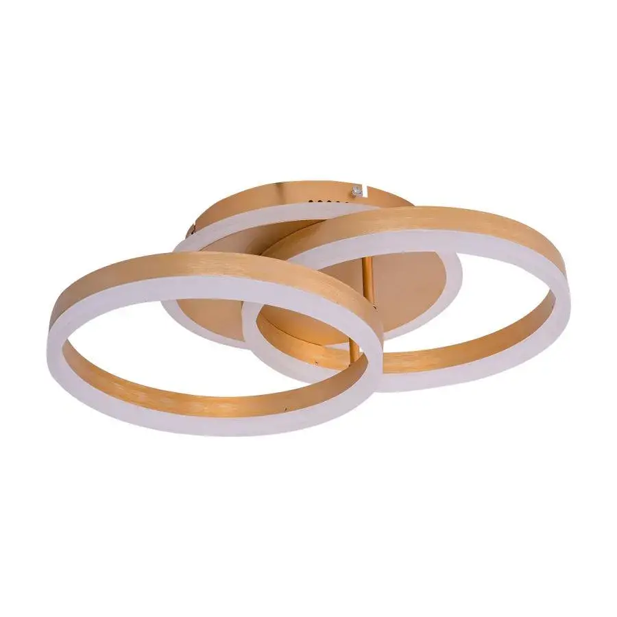 Lustra LED cu Telecomanda 90W Gold Metal-Acril
