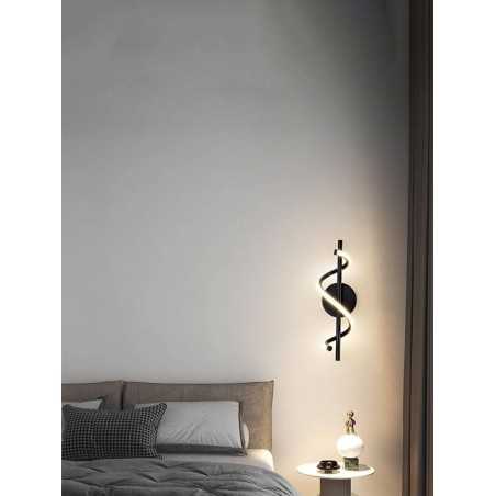 Aplica LED perete 10W Negru cu 3 FUNCTII