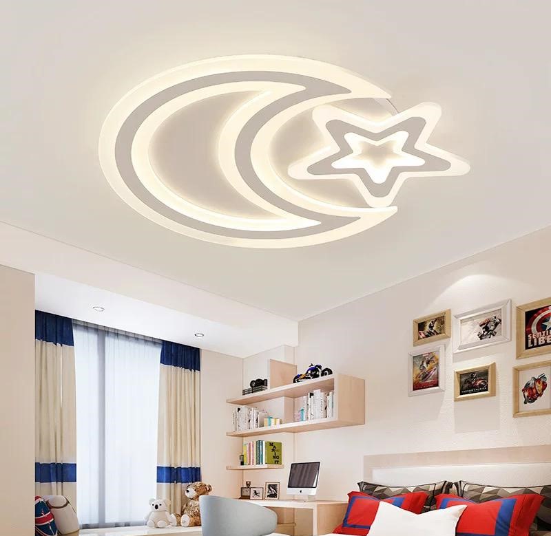 Lustra LED Luna & Stea Alba Telecomanda wifi 2.4G lumina/rece/calda/neutra intensitate reglabila