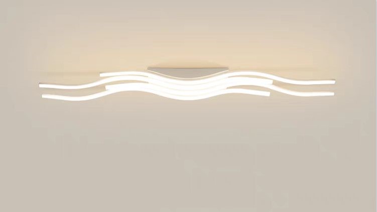 Lustra LED cu Telecomanda Waves 144w, Design Modern, Dimabil, 3 stimuli Iluminat
