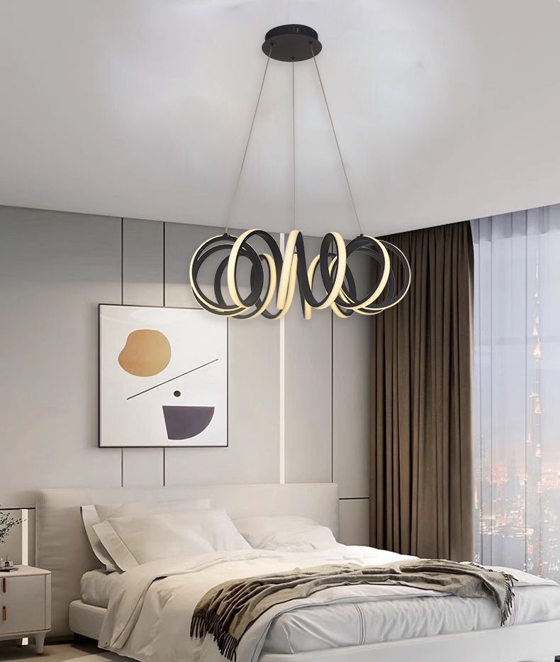 Lustra LED Suspendata 62w, 3 Tipuri de Iluminat, Dimabila