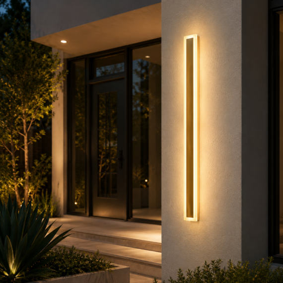 Bara LED Exterior Auriu IP65 220V 60cm