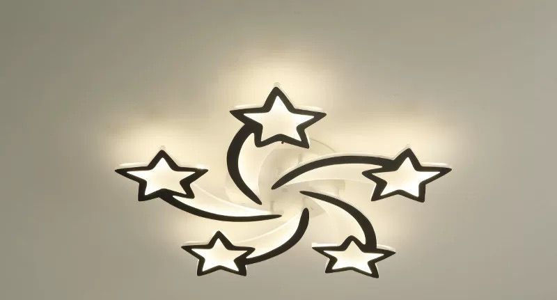Lustra LED Stea cu Telecomanda 100W lumina/rece/calda/neutra intensitate reglabila