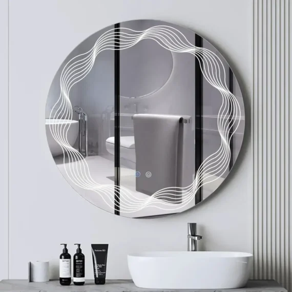 Oglindă LED Clouds Sistem Dezaburire 60X60cm
