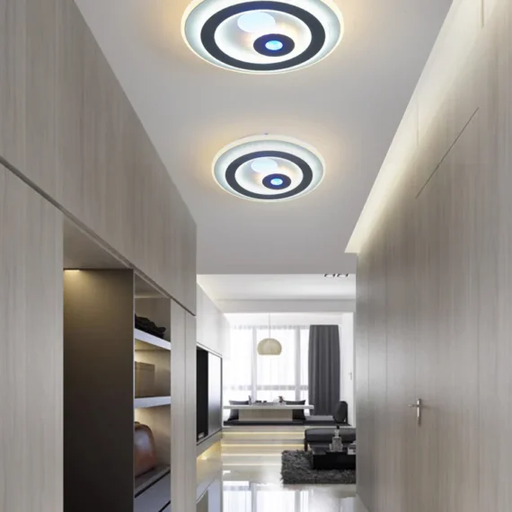 Aplica LED 3 Tipuri De Lumina 78W Alb/Negru 9066