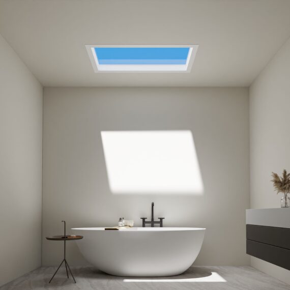 Ferestre false cu iluminare LED pentru spații obscure 30x60cm