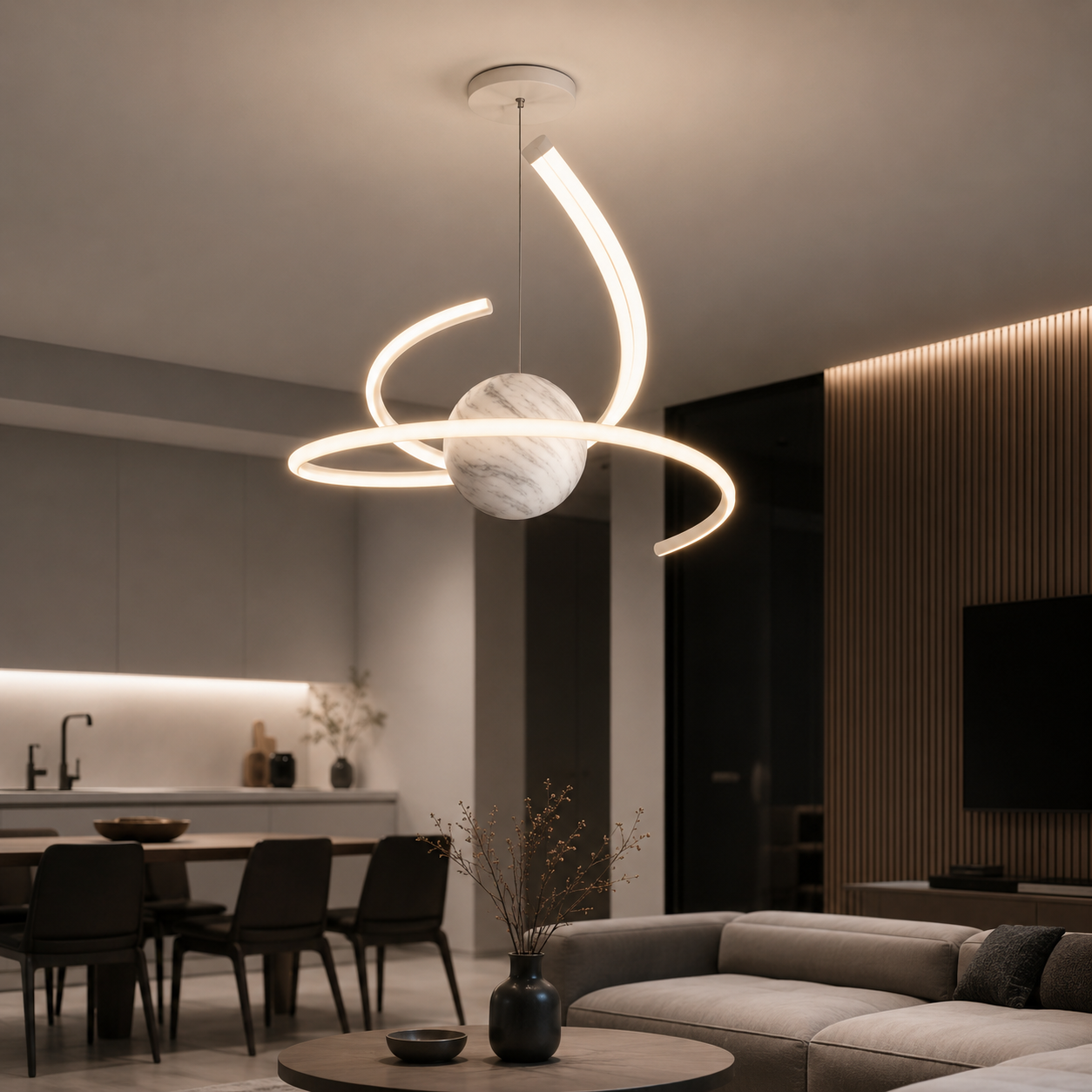 Lustra LED Suspendata Moderna 150W