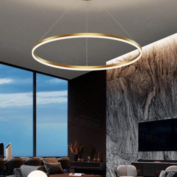 Lustra LED Suspendata D600 80W GOLD