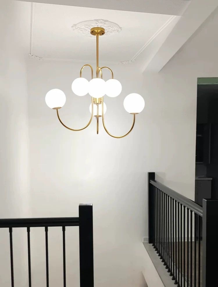 Lustra Abajur D7573 GOLD Liniara 6xE27