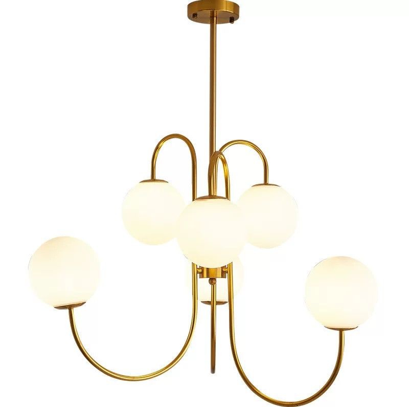 Lustra Abajur D7573 GOLD Liniara 6xE27
