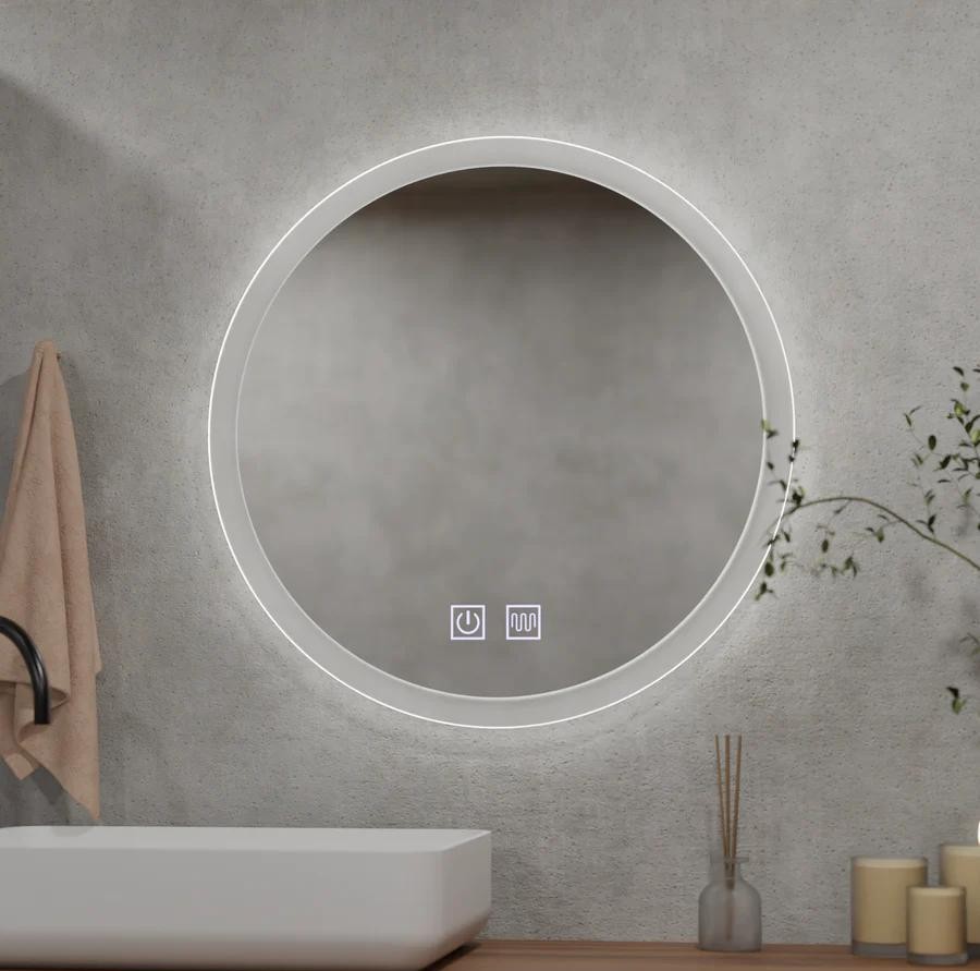 Oglinda LED Rotunda E12S 70cm Touch Sistem Dezaburire