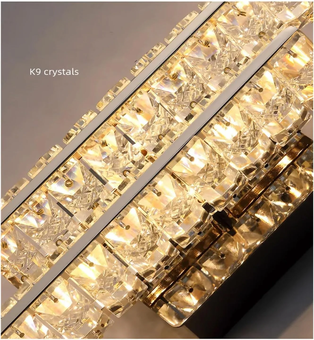 Aplica LED 6818 Textura Cristal 18W Auriu