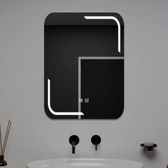 Oglinda LED Rectangulara,Touch E38S 60x80cm Sistem Dezaburire, Dimabila