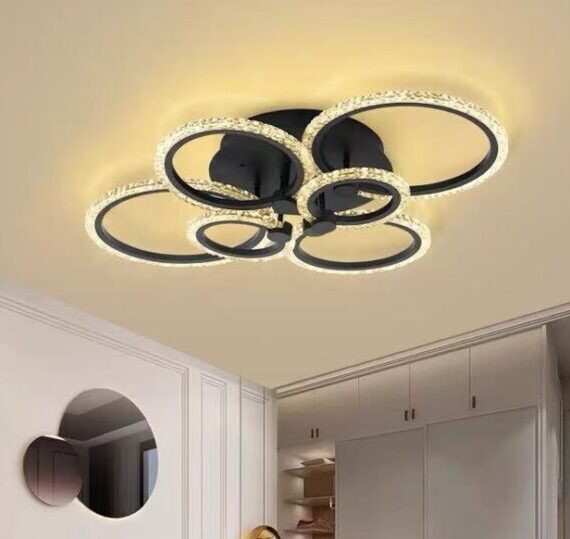 Lustra cu Telecomanda 66-6, Alb 140W LED