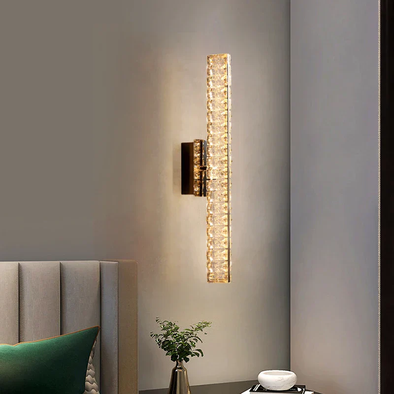 Aplica LED 6818 Textura Cristal 18W Auriu