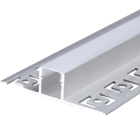 Profil LED Incastrat, Finisaj Glet, Lungime 2m, Latime 1.3 cm