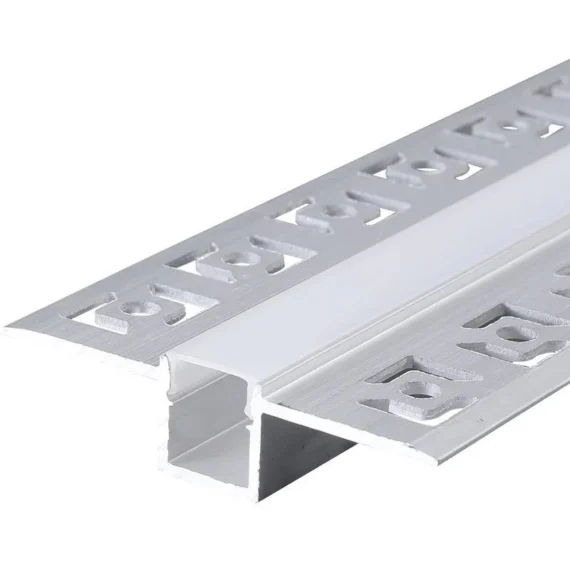 Profil LED Incastrat, Finisaj Glet, Lungime 2m, Latime 1.5 cm