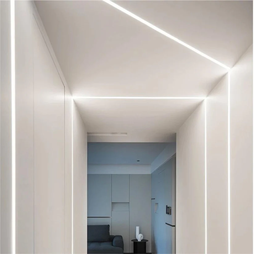 Profil LED Incastrat, Sub Tencuiala, Lungime 2m, Latime 1.5 cm