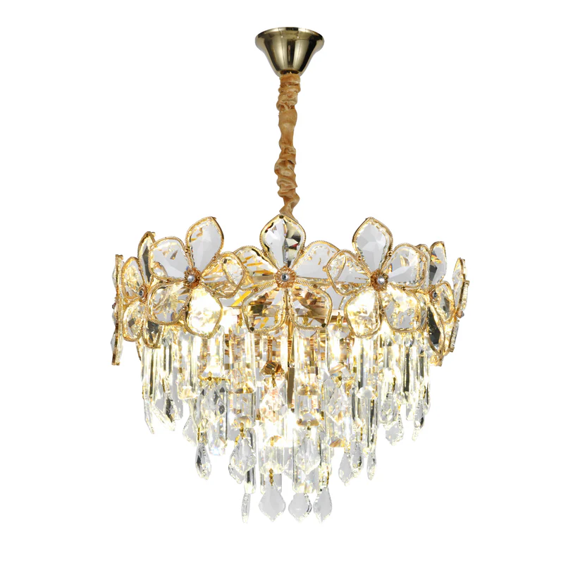 Candelabru Auriu Cristal 40 x 40, 8xE14-75001