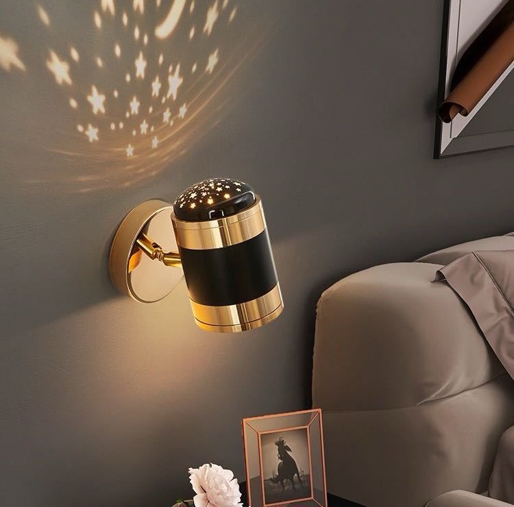 Aplica LED de Perete Negru-Auriu 9213