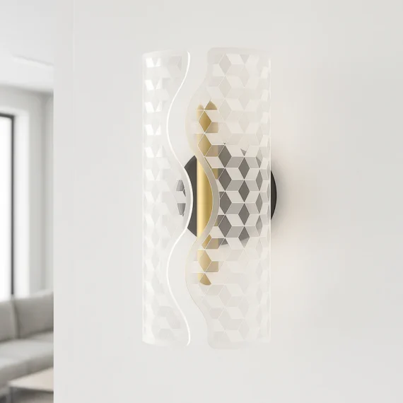 Aplica LED de Perete Auriu-Negru 9124-10W