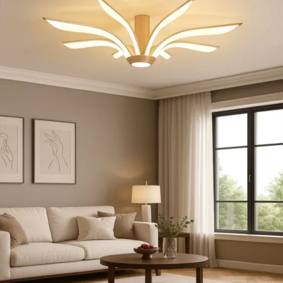 Lustra LED cu Telecomanda Auriu 96W-G33-8